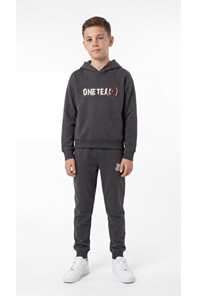 Mışıl Kids One Team Printed Hooded Boys' Tracksuit Set