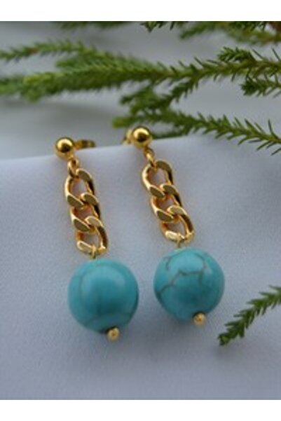 Stoneage Earrings - Gold Color -