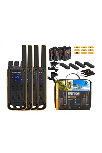Motorola T82 Extreme Quad 4'lü Telsiz Seti – PMR446, IPX4, VOX