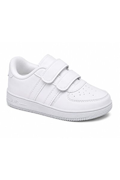 ZERDALİFE Unisex Children's White, Pink, Sneaker Velcro Double Striped Lightw...
