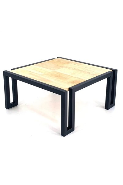 Living Accents Square Metal Riser W/Wooden Board (Large)