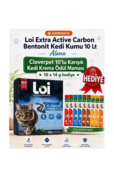 Loi Extra Active Carbon Bentonit Kedi Kumu 10lt