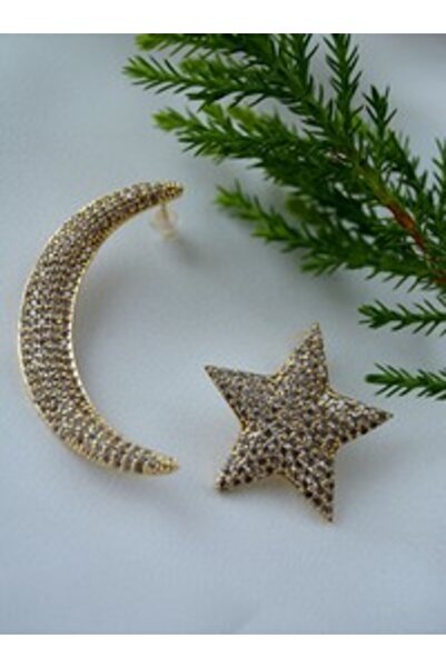 Stoneage Earrings - Gold Color -