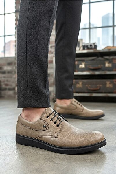 Zerenyus Zrj0610 Casual Business Lace-Up Men's Classic Shoes - Gray