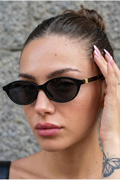 MACERATİ Oblamow Bat Black Ultra Light Unisex Black Sunglasses with Uv400 Filter