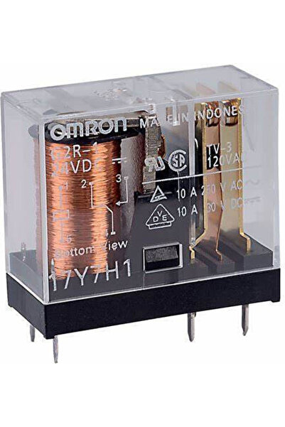 Omron G2r-1-24dc Spco Ρελέ Ισχύος 10Α 24VDC 5 Πόλων