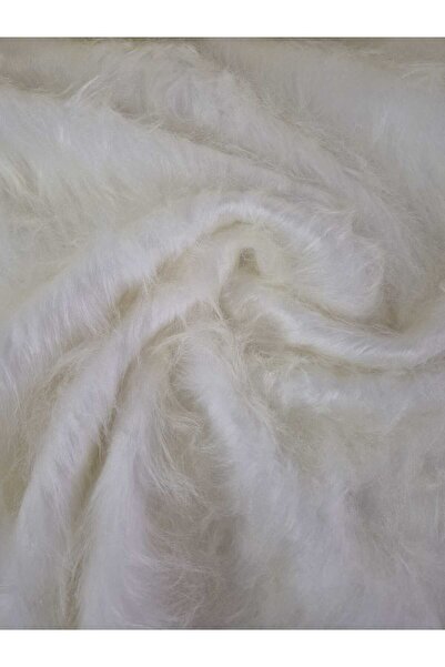 Erciyes home 1.kalite 1.55 cm krem uzun tüylü peluş kumaş