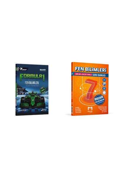 Mozaik Yayınları Son Viraj 7. Sınıf Formula Fen Soru Bankası ve Mozaik 7. Sın...