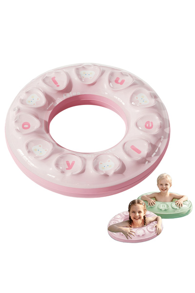 BYBEO Toddler Pool Float, Kids Swimming Ring, Inflatable Baby Pool Floats Swi...