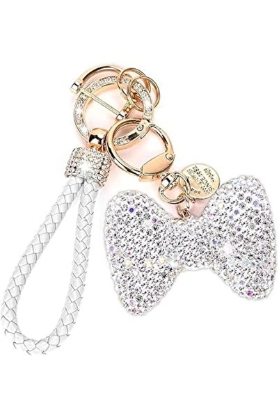 Arabest Car Keychain for Women, Rhinestone Heart Bling Sparkle Cute Girl Keyc...