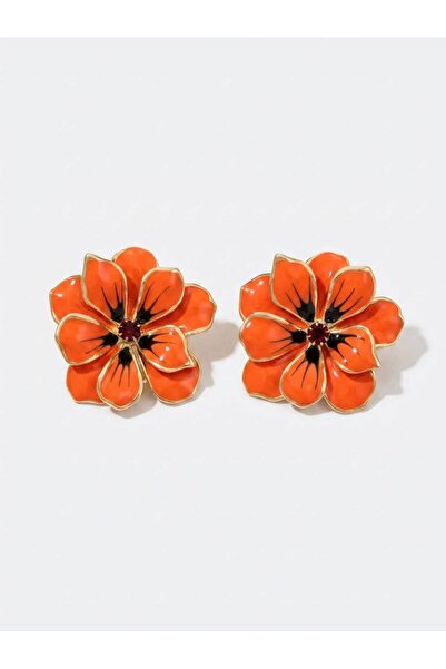 Orange Mint Blossom Küpe