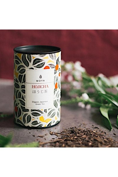 MOYA MATCHA Ceai verde japonez Hojicha bio prăjit, frunze, Moya Matcha, cutie 60 g