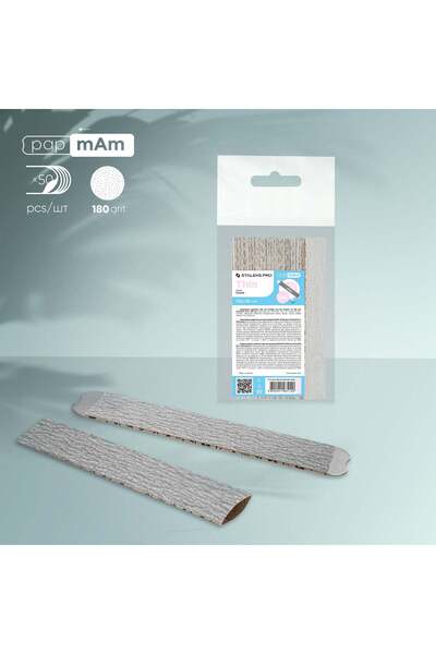 STALEKS Smart 22 Papmam Replacement Sandpapers for Flat Rasp, 180 Grit (50 Pi...
