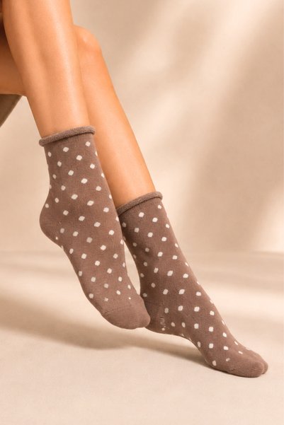KARDEŞLER ÇORAP Women's Cotton Elasticless Half-Toe Patterned Socks Multi-Colored 3-Pack