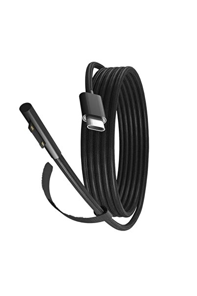 Generic [6.5 قدم] كابل شحن سطحي، كابل شحن سريع USB-C متوافق مع مايكروسوفت سير...