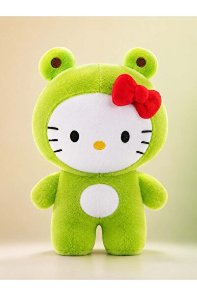 Hello Kitty Stuffed Plush Toy – Super Soft and Cuddly - 20cm Green Frog Costu...