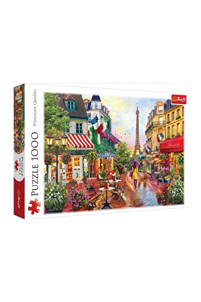 Trefl Puzzle Paris Turnul Eiffel Fata cu Caine Bistro ( 1000 de piese) - – an...
