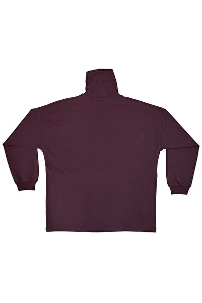 OrganicKid Dusty Rose Kadın Bordo Fermuarlı Ceket