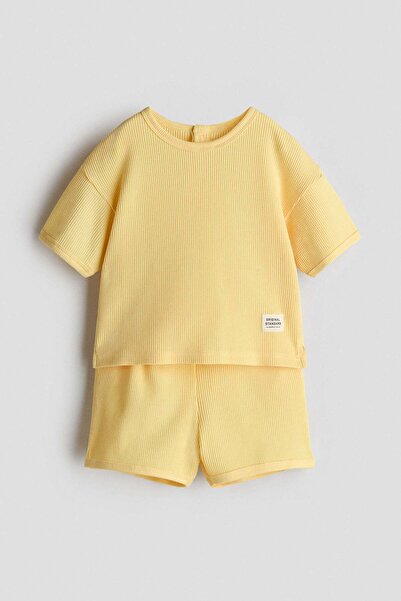 H&M 2-piece waffled cotton set