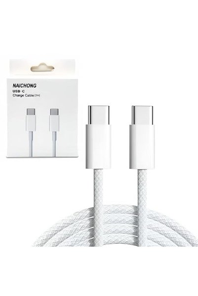 AHLAN كابل من أوريجينال بطول 2 متر نوع USB C إلى C متوافق مع هواتف خلوية