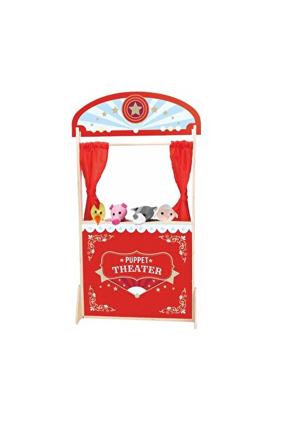 Generic Set Teatru de Papusi cu 4 Figurine 57x20x104cm – figurine animale, pluș