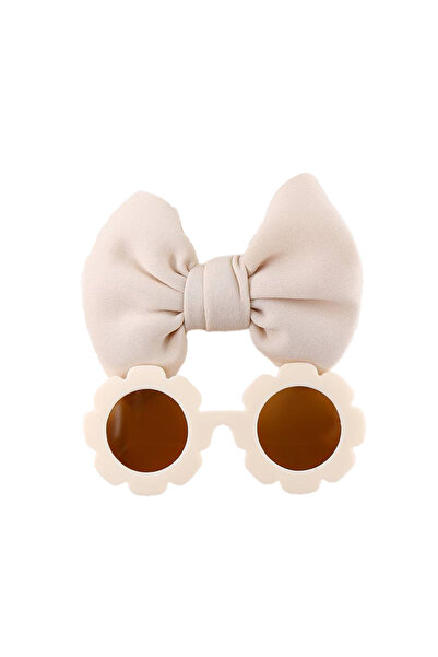 EFAYN.RO Set ochelari de soare pentru fetite, model rotund tip floare, cu fun...