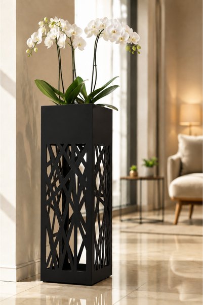 3Art Metal Dekorasyon Tic.Ltd.Şti Dekoratif Metal Saksılık – Lazer Kesim Dese...