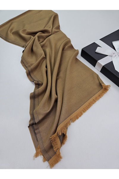 tomrisboutique Double-Sided Cashmere Textured Tapestry Woven Shawl 70 X 190 c...