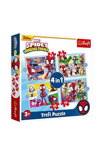 OEM Puzzle Spidy 4 in 1 - Trefl, 70 piese – educativ