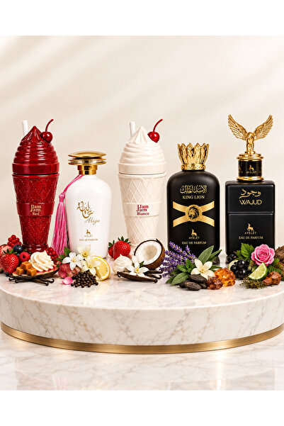 Ayelet SET 5 PARFUMURI ARABESTI-JAM JAM RED+ALIYA+JAM JAM BIANCO+WAJUD (3 De ...
