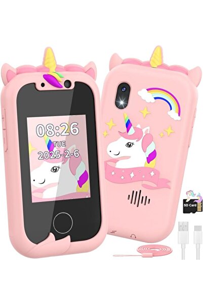 GENERAL Kids Smart Phone Toy with Protective Cover, Dual Camera Educational T...