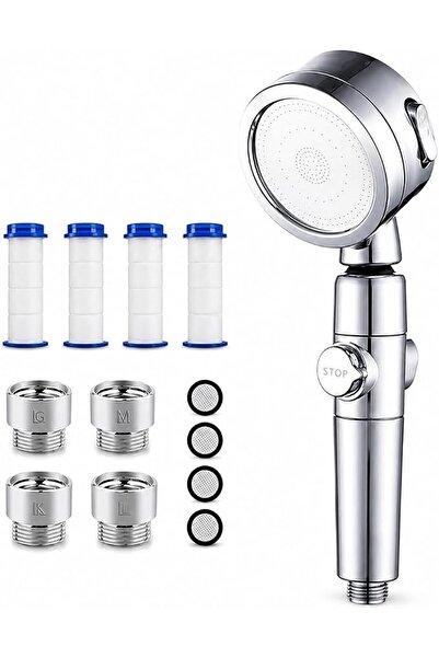 DHB tech Showerhead, water-saving shower, high water pressure, pressure, 3 sh...