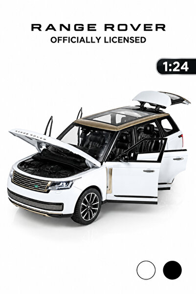 craftivio Lisanslı Range Rover SV 1:24 Metal Model Araba Sesli ve Işıklı Beya...