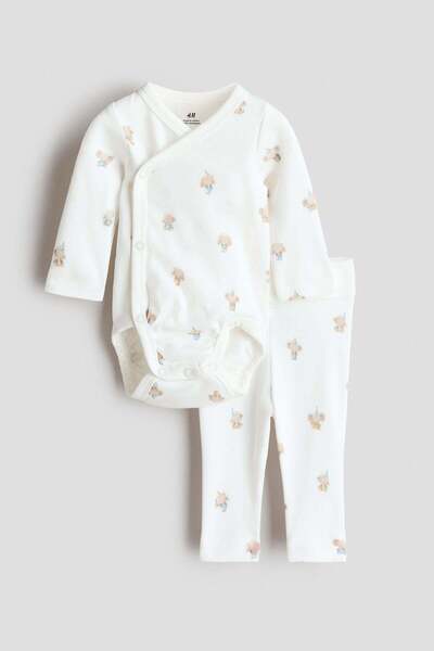 H&M 2-piece bodysuit and leggings set