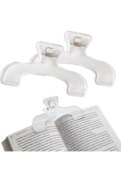 Yelajoy Book Page Holder Clips, Transparent Reading & Music Fixer, Hands-Free...