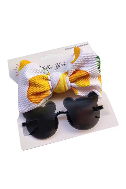 EFAYN.RO Ochelari de soare pentru fetite, set doua piese, model ursulet cu fu...