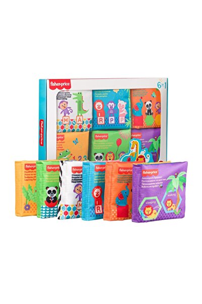 OEM Set Carti Textile Fisher Price - 6buc – sortare forme, activități educative