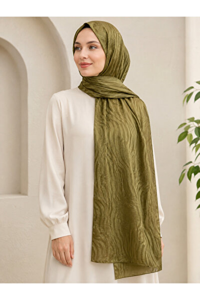 Fevora Patterned stitched cashmere women's shawl 80x190 cm
