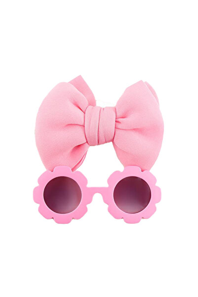 EFAYN.RO Set ochelari de soare pentru fetite, model rotund tip floare, cu fun...
