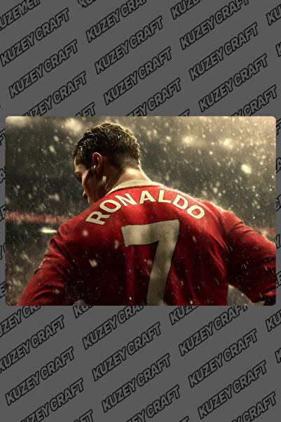 Kuzey Craft Cristiano Ronaldo Metal Poster Duvar Tablosu Özel Tasarım Hediye ...