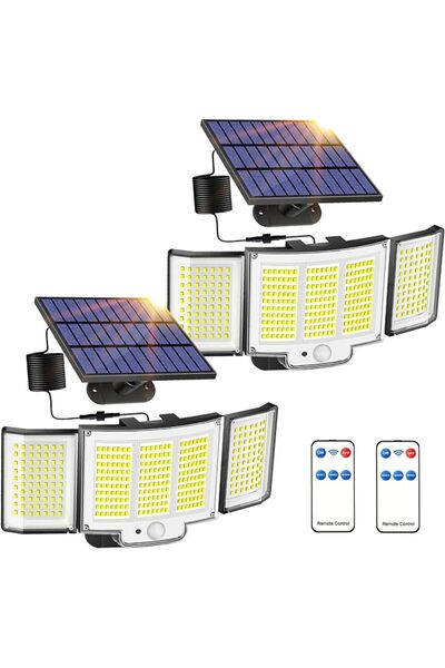Prosight Outdoor Solar Lights, 348LED 4Modes Split Motion Sensor Outdoor Ligh...
