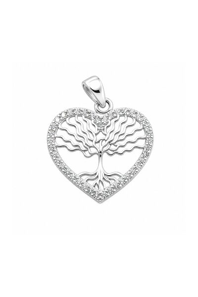 Generic Brand Pandantiv argintat din Metal 925 prețios, Contur Decorat cu Pie...