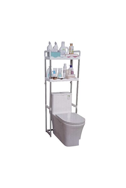 NO BRAND Επιδαπέδια ραφιέρα μπάνιου Inox - 103-2 - 521883