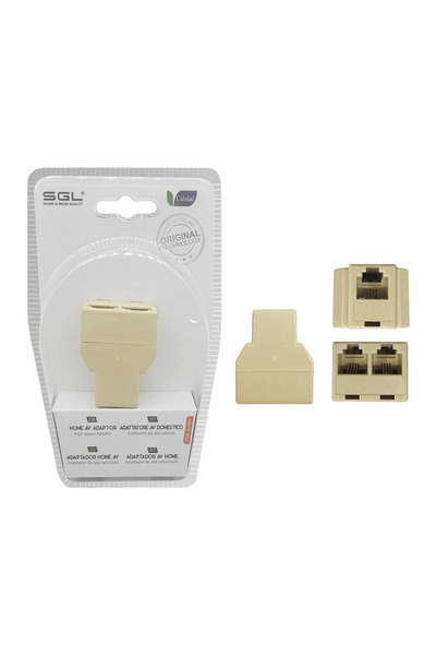 NO BRAND Διακλαδωτής τηλεφωνικης γραμμής - Splitter - 2Way - 1770-1 - 098579