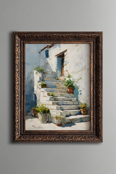 epiqart Stone Stairs - Vintage Patterned Table - Thick Model