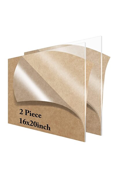 Rassam Al Khaleej 2 Pieces 16" x 20"Acrylic Sheet Clear Small Panel 1/8”Thick...