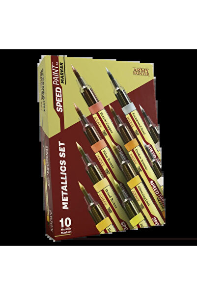 The Army Painter Set de markere Speedpaint Metallics - 10 markere metalice