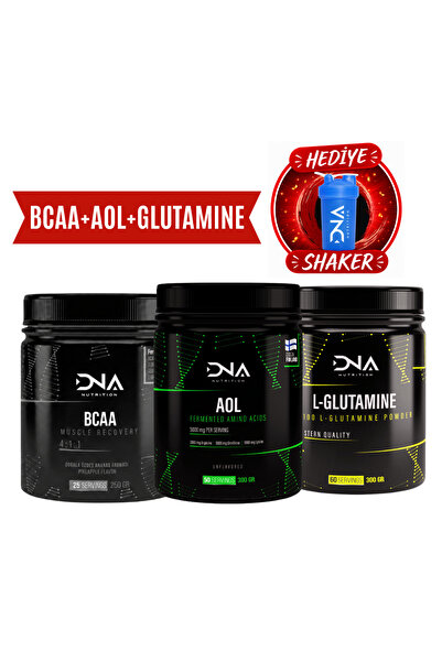 Dna Nutrition Bcaa+Aol+Glutamine Paketi (Bcaa 250gr Ananas Aromalı + Aol (Arj...
