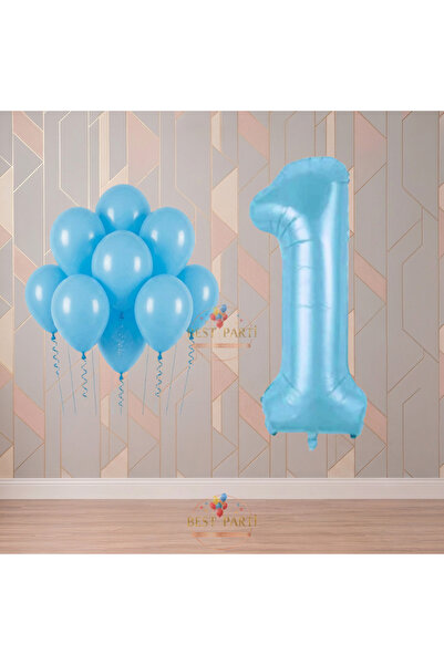 BEST PARTİ Best Blue Themed Birthday Party Set Age-1