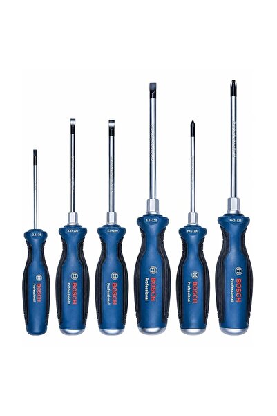 Bosch 1600A016BF Düz ve Yıldız Uçlu Tornavida Takımı 6 Parça